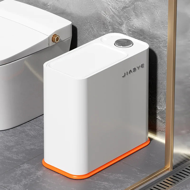 Press-Open Corner Waste Bin - Large Capacity Multi-Functional Trash Can, Space-Efficient, Home Décor Must-Have Peaceful Pleasures Health and Wellness Orange