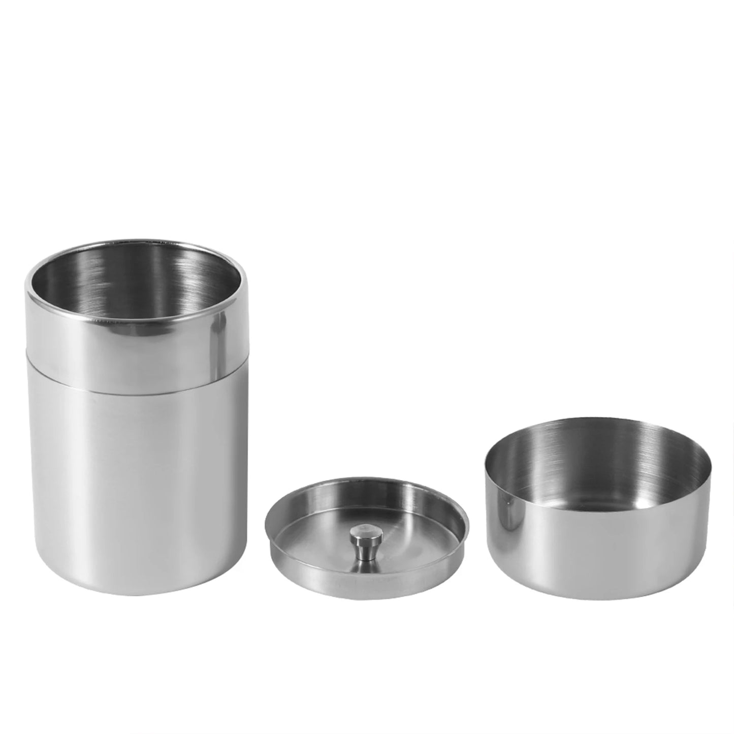 Loose Leaf Tea Tin Tea Canister Stainless Steel Tea Tins Canister Home Kitchen Canisters for Tea Coffee Sugar Storage Tea Can Peaceful Pleasures Health and Wellness JY39340-02