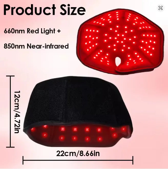Red Light Therapy For Hair Fast Growth Cap Red&Infrared Light Therapy Device For Hair Loss Treatment With USB Charging Anti-hair Peaceful Pleasures Health and Wellness Without brim