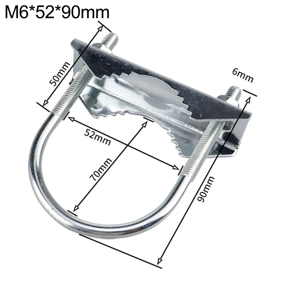 Heavy Duty U-Bolt Mast-to-Mast Antenna Mount Bracket Clamp Kit