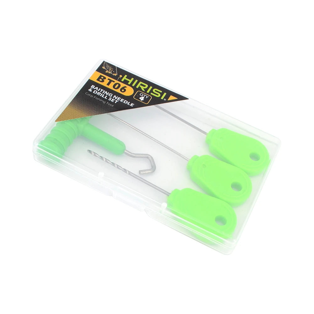 Durable Hirisi Bait Needle Kit with Box, Multi-use Baiting Tools Ideal for Carp Fishing Terminal Tackle Peaceful Pleasures Health and Wellness