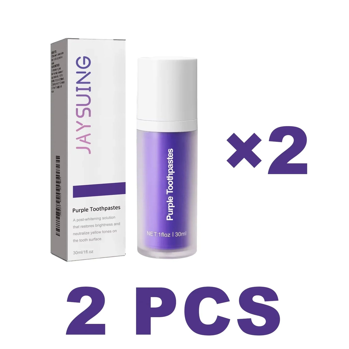 Jaysuing Purple Whitening Toothpaste – Stain & Plaque Removal