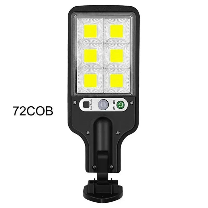 Solar Outdoor Led Courtyard Wall Lamp With 3 Mode Waterproof Motion Sensor Security Lighting Street Lights for Garden Patio Path Peaceful Pleasures Health and Wellness black 616B 30W