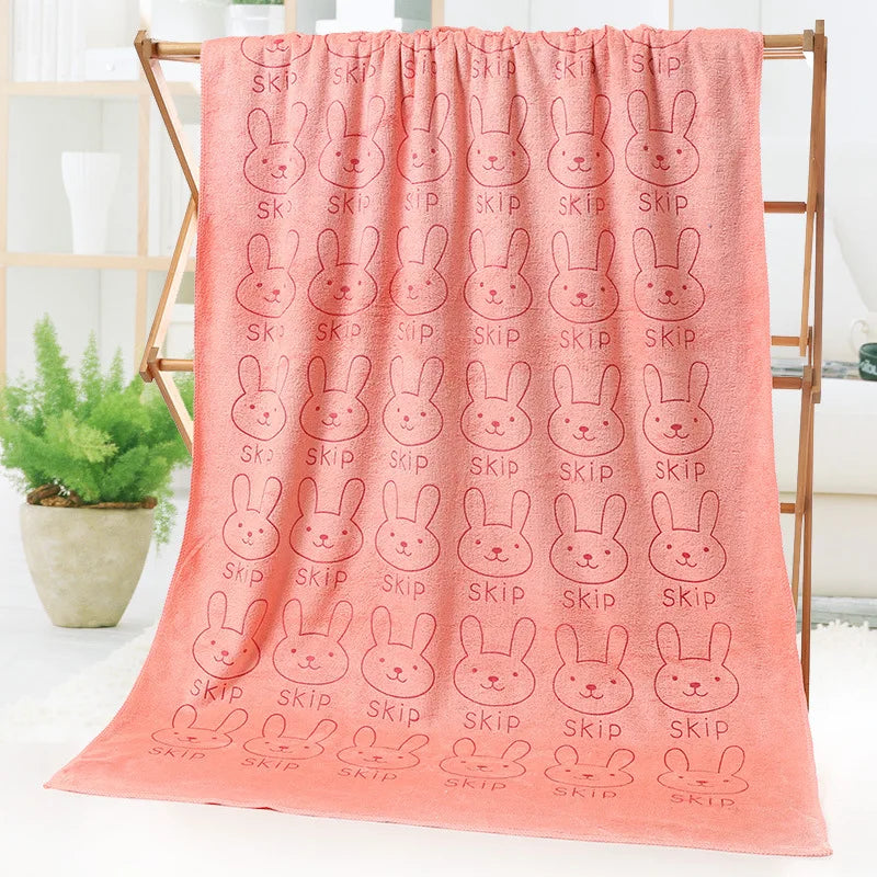 Cartoon Kids Bath Towel | Soft Microfiber 50×100cm Gift
