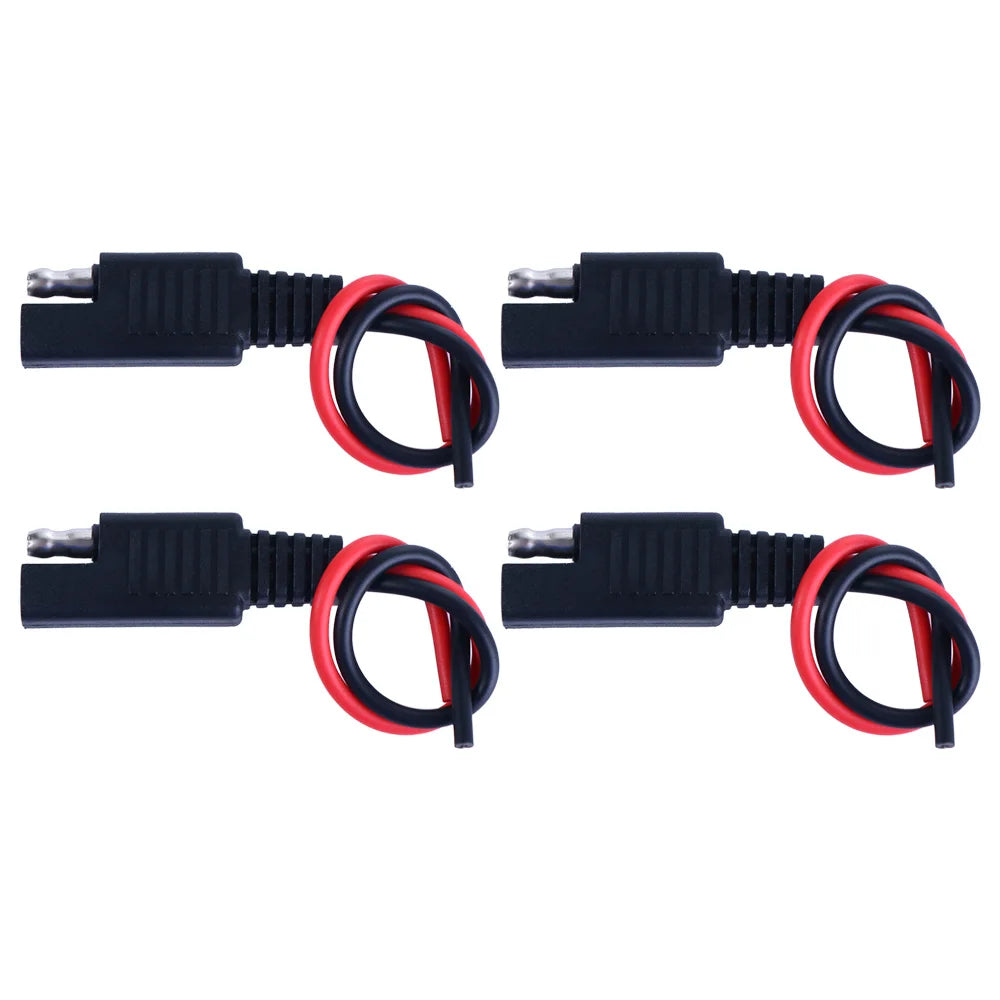Quick Disconnect Car Jump Starter Solar Plug SAE Connector Cable Battery Plug Wire Extension Cable Power Automotive Cable Peaceful Pleasures Health and Wellness 4pcs-set