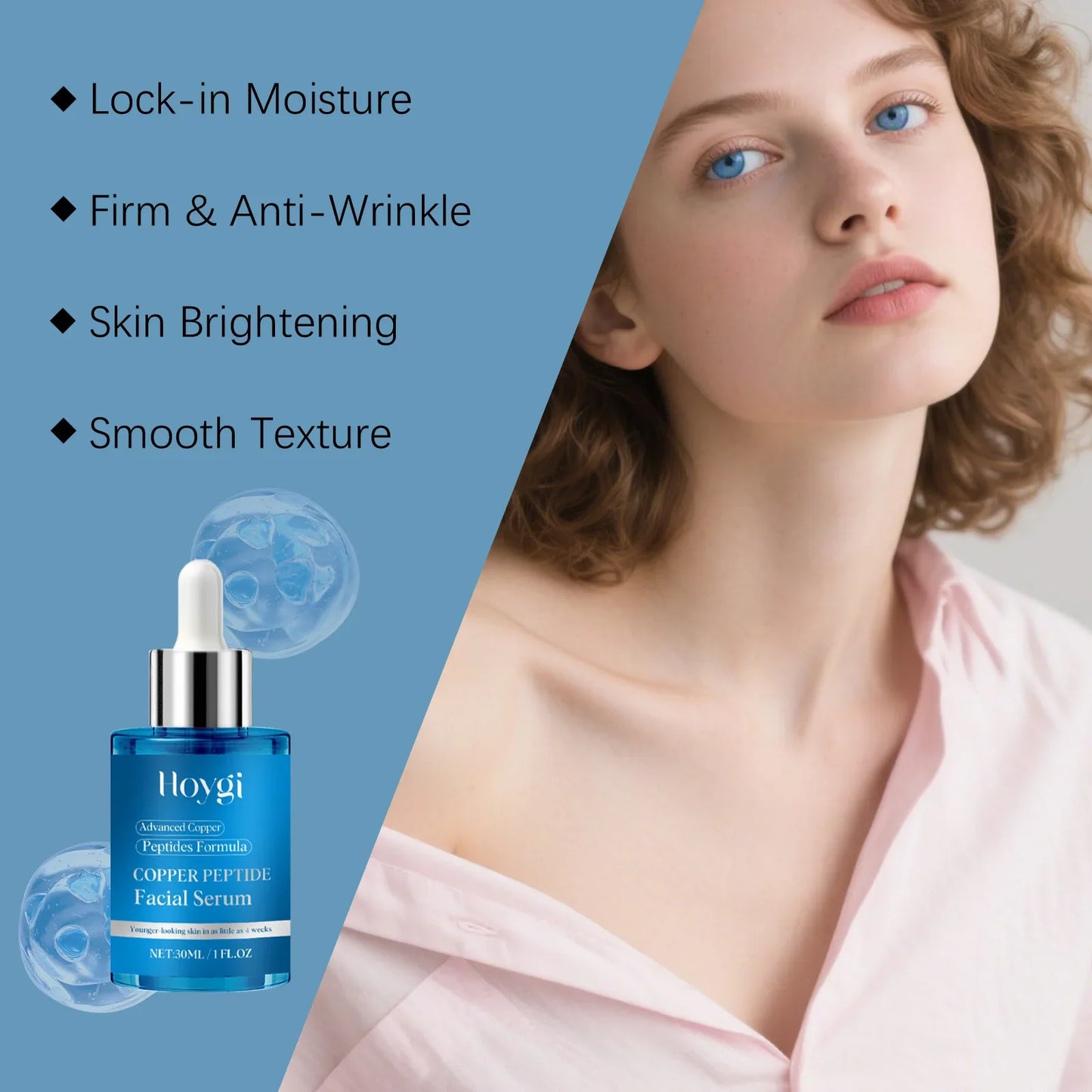 Copper Peptide Facial Serum – Hydrating & Moisturizing Essence