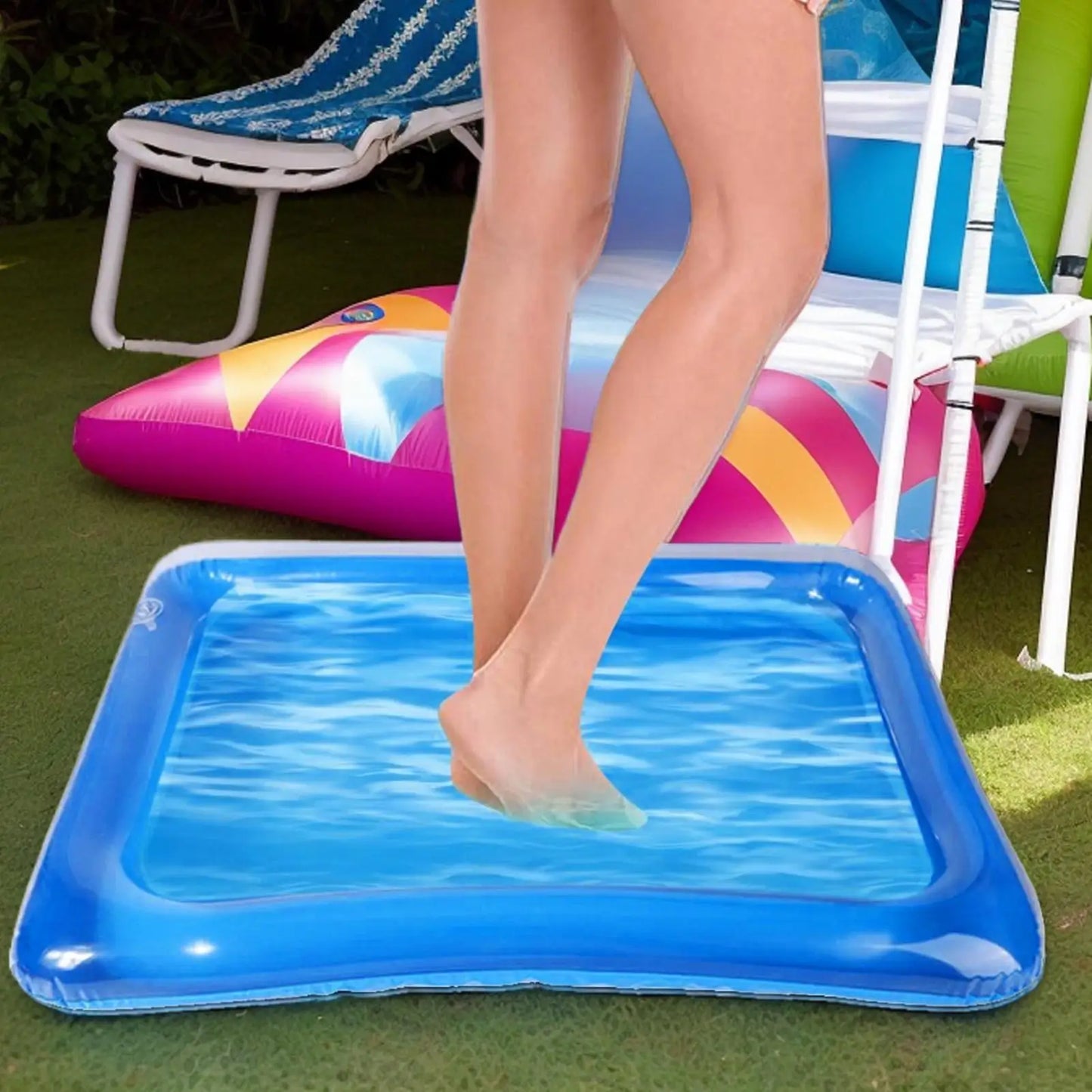 Inflatable Foot Soak Basin | Portable Collapsible Pool Foot Bath Inflatable Foot Basin Peaceful Pleasures Health and Wellness