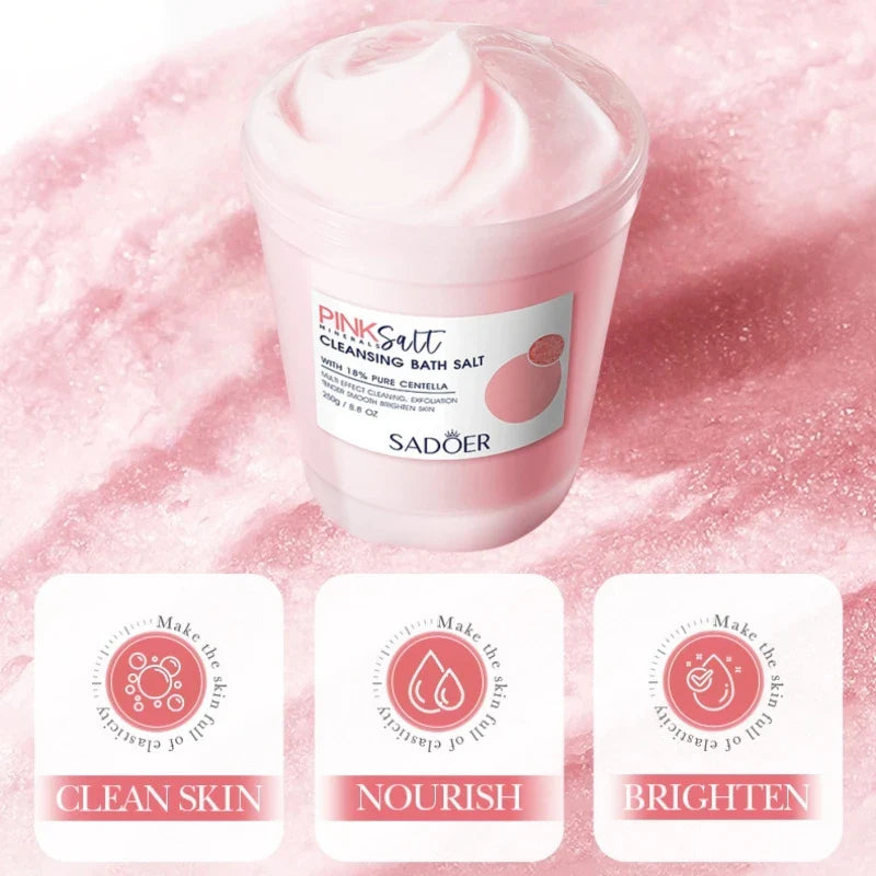 Sadoer Himalayan Bath Salt – Exfoliating Body Scrub & Cleanser