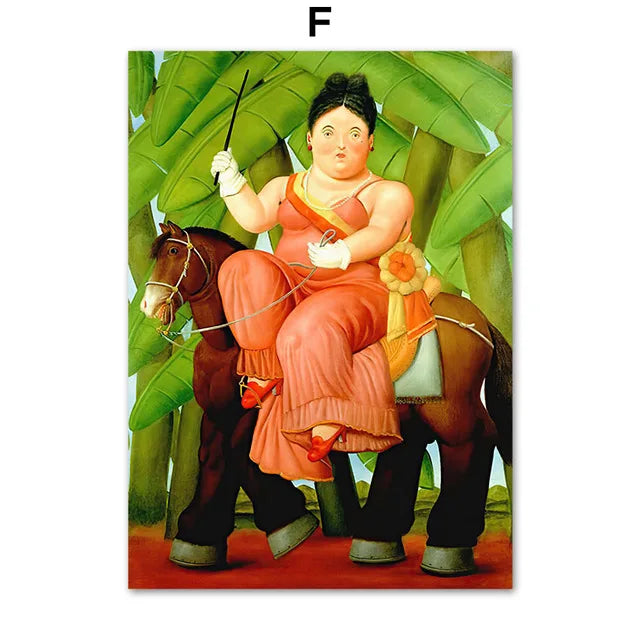 Fernando Botero Women Dancing Circus Canvas Wall Art Print