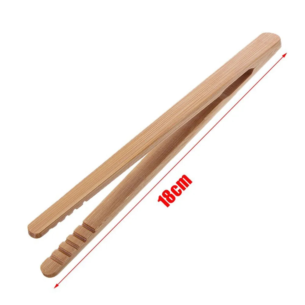 Wooden Tea Clips Food Toast Salad Tongs Toaster Sugar Ice Tong