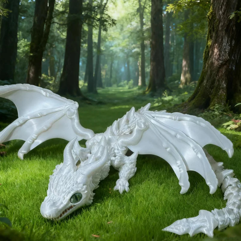 1 Piece of Large Flying Dragon Ornament in Three Colors (Luminous Rainbow, White, and Black) - a Great Holiday Gift and Craft Item Suitable for Office, Car, and Desk Decorations Peaceful Pleasures Health and Wellness 1Pcs 2