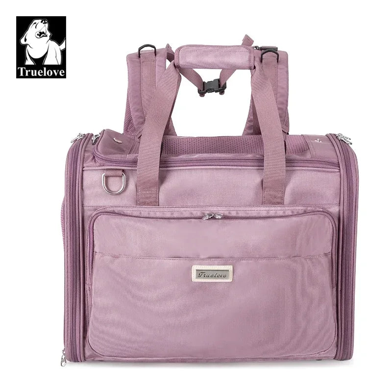 Truelove Waterproof Pet Carrier Bag for Small Dogs Cats High-Grade Polyester,Eco-Friendly & Airline Approved Design TLX2971 Peaceful Pleasures Health and Wellness Wistful Mauve China Mainland
