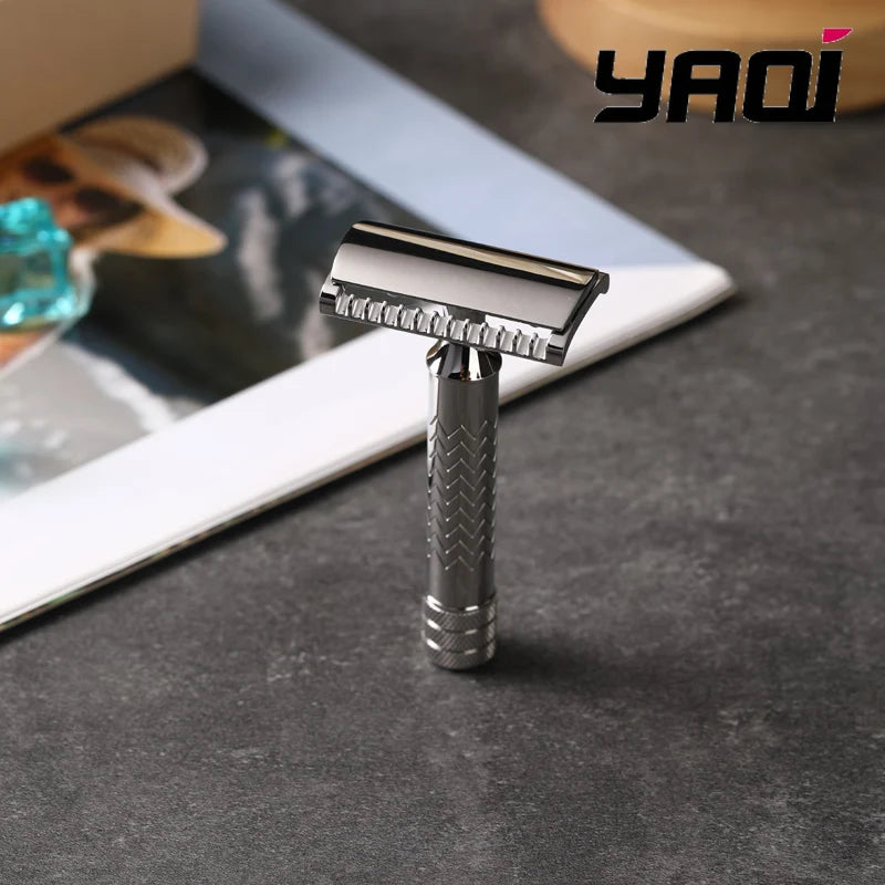 2026 Beard Shaver Mens Yaqi CASTOR Stainless Steel Safety Razor Peaceful Pleasures Health and Wellness