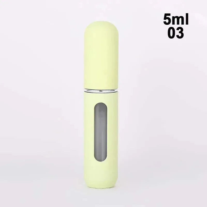 2026 Mini Perfume Bottle 5ML 1/3/6PCS Candy Color Refillable Travel Spray Bottles Press Bottom Filling Dispenser Bottle Peaceful Pleasures Health and Wellness 106-03