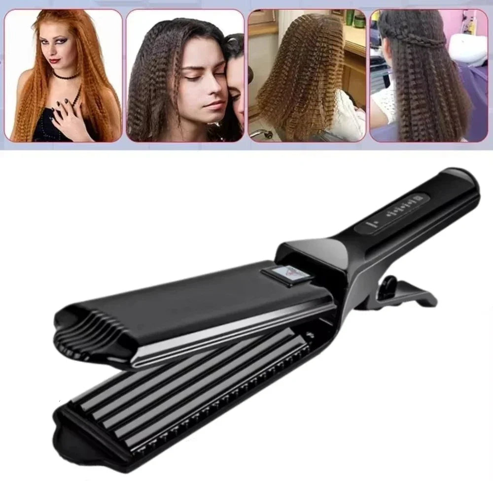 Hair Crimper Iron For Fluffy Hairstyle Curling Iron Professional Corrugation Crimper Hair Irons Hair Waver Volumizing Crimper Peaceful Pleasures Health and Wellness