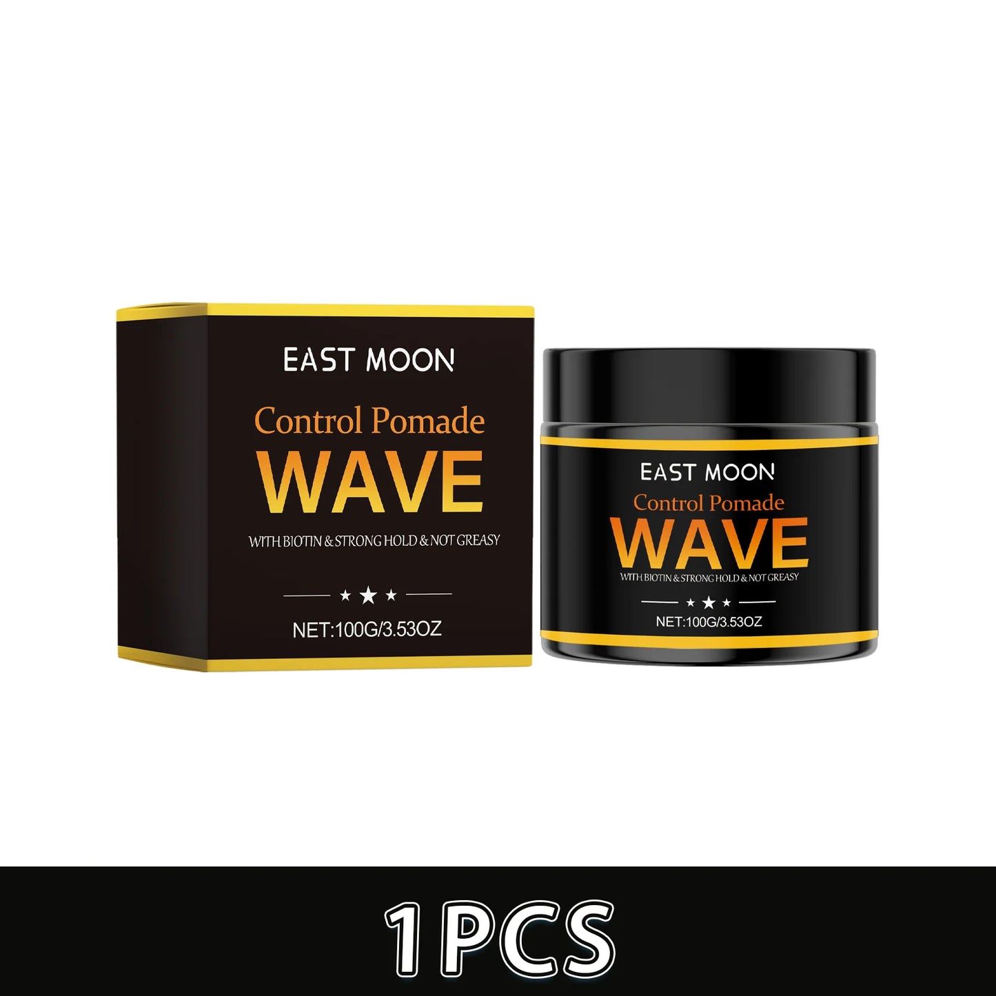 Men's Strong Hold Hair Wax – Water-Based, Natural Shine