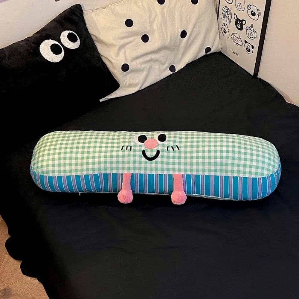 Cute Soft Long Body Pillow – 90cm Cotton Side Sleeper Cushion