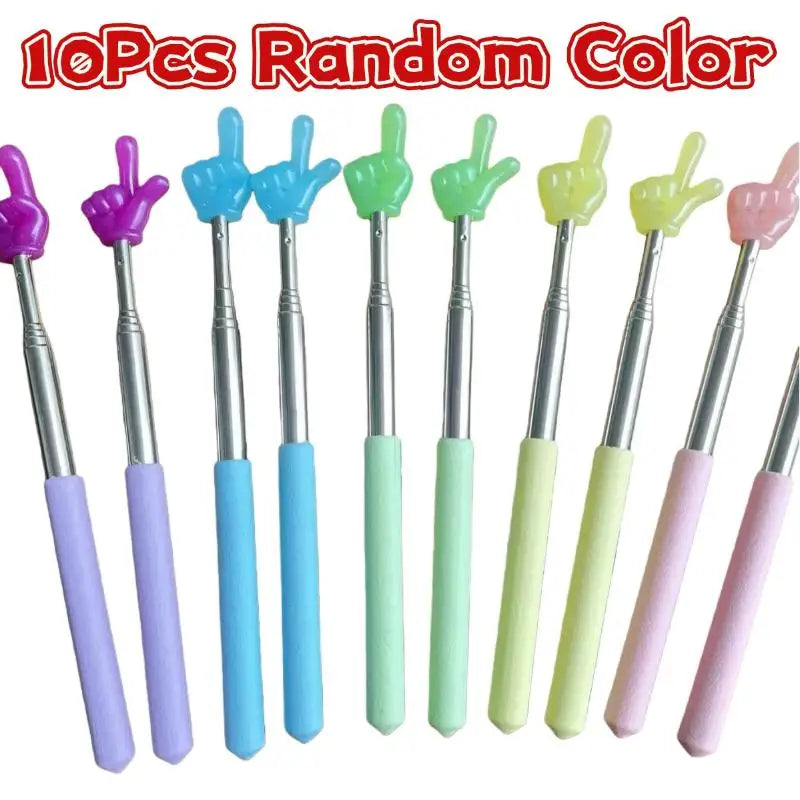 Glow-in-the-Dark Retractable Reading Pointer Stick – 5 or 10 Pack