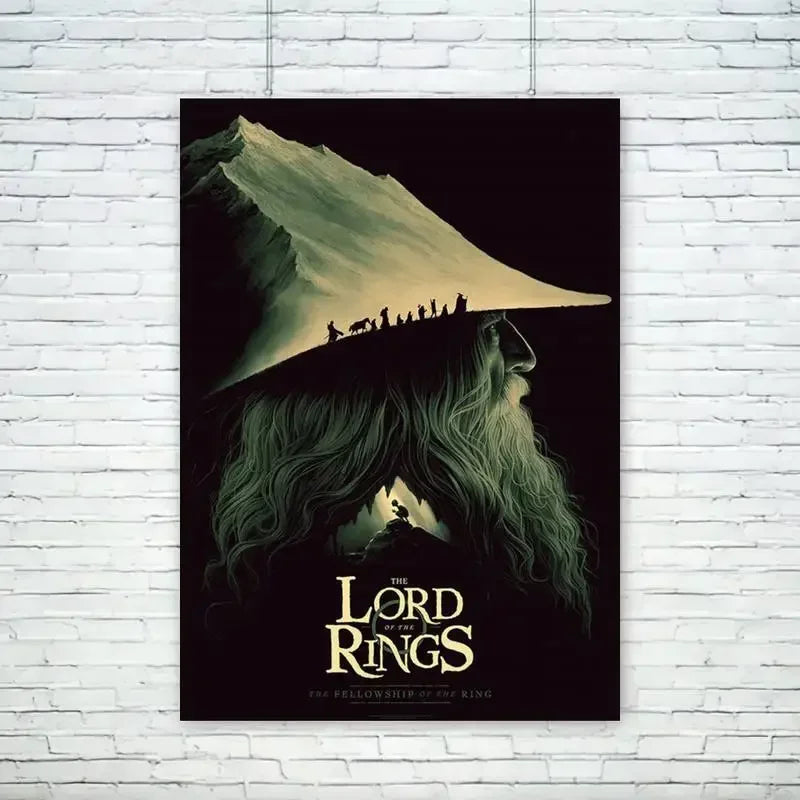 Lord of the Rings Vintage Canvas Wall Art Poster | Unframed