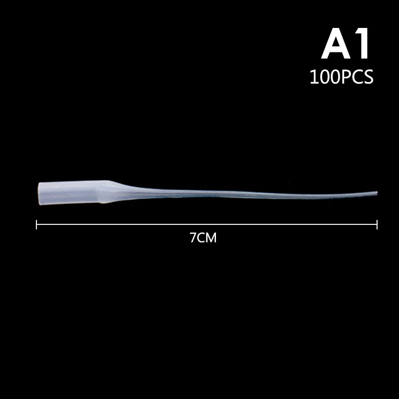 100-Pack Precision Glue Micro Tips – Plastic Bottle Nozzle Extenders