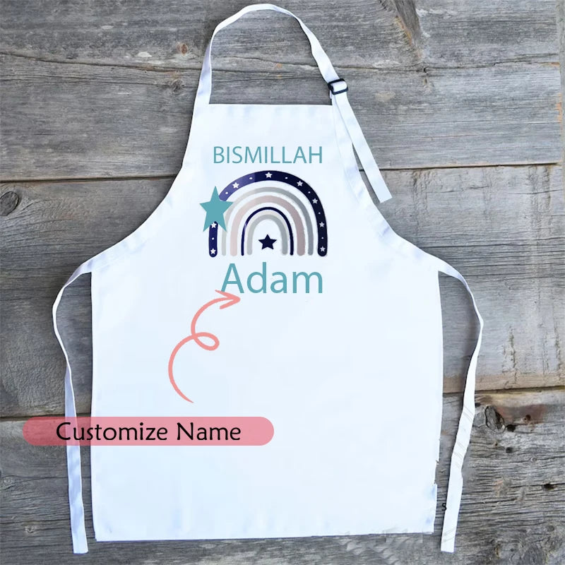 Personalized Kids Bismillah Apron | Ramadan Eid Islamic Gift