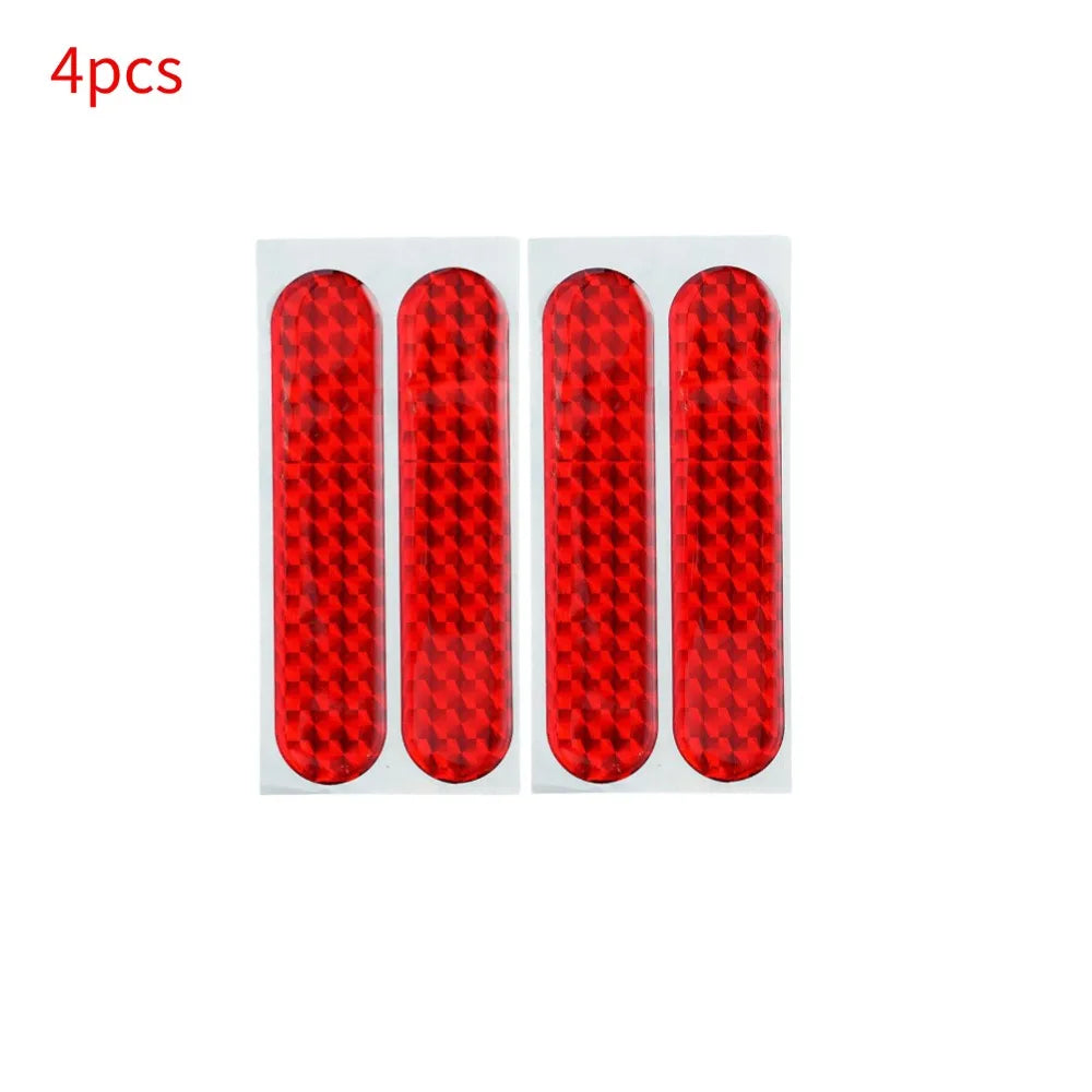 Red Car Reflective Sticker for Safety Alert Warning Peaceful Pleasures Health and Wellness 2pairs