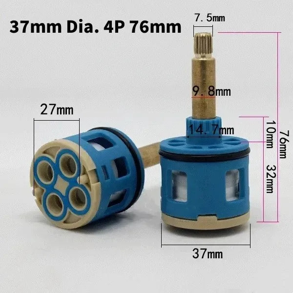 Ceramic Faucet Cartridge Replacement 26–37mm Water Mixer Valve