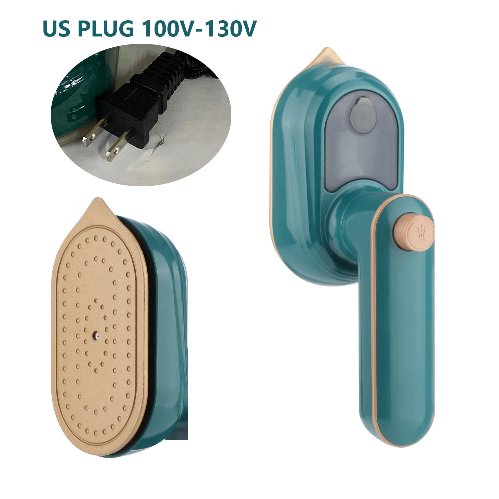 Handheld Garment Steamer Portable 170℃ Dry Wet Ironing Wrinkle Remover Home Travel Fabric Steamer for Clothes Anti-bacterial Peaceful Pleasures Health and Wellness US PLUG 100-130V