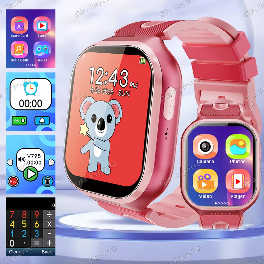 HT30 Kids Smartwatch – 1.83" HD, Camera & 22 Games
