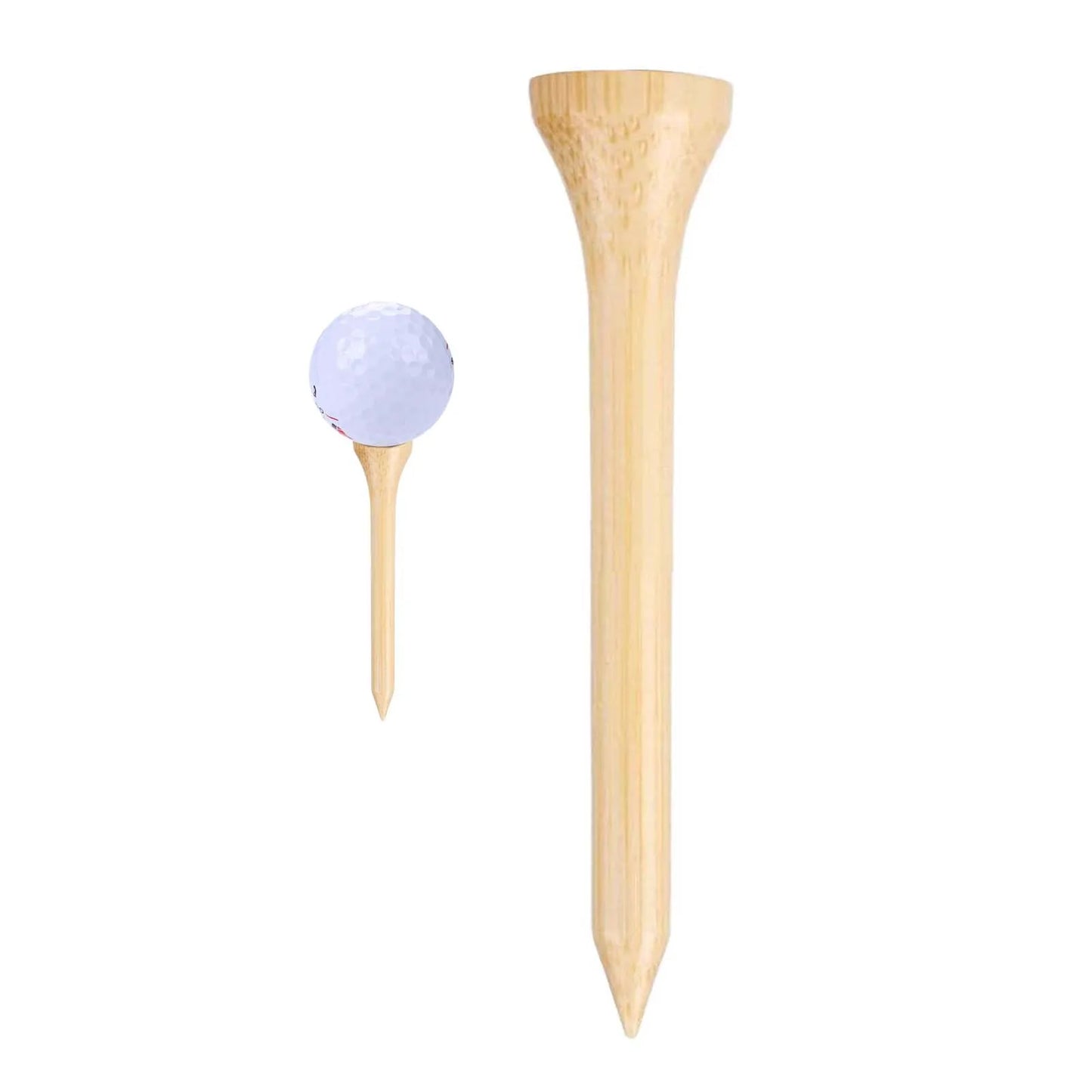 100pcs Wooden Practical Design Serviceable Craftsmanship Tee Essential Accessory for Golf Peaceful Pleasures Health and Wellness 54mm