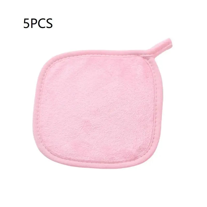 Microfiber Makeup Remover Cloths – 5/7 Pcs Reusable Face Pads