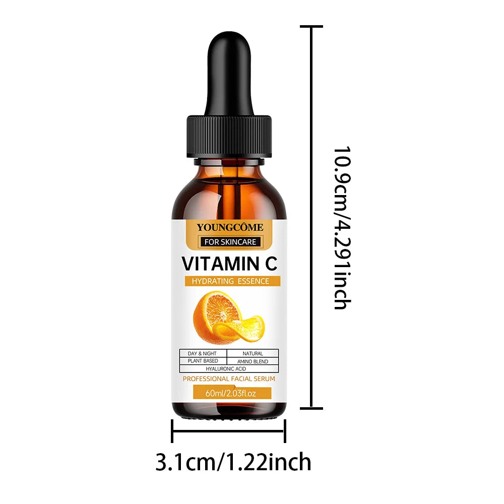 Vitamin C Facial Essence Dark Spot Remover Repair Anti-aging Essence Facial Skin Care Repair Collagen Nourish Skin Care Peaceful Pleasures Health and Wellness 60ml