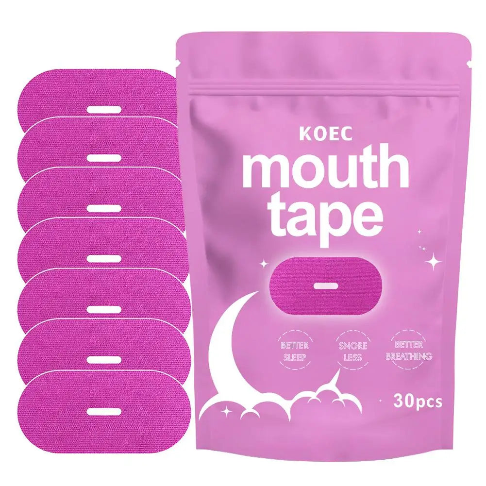 30pcs Soft Cloth Mouth Closing Patch Mouth Tape Sleep Strip Comfortable Portable Lip Sticker For Night Sleep And Travel Peaceful Pleasures Health and Wellness pink30pcs