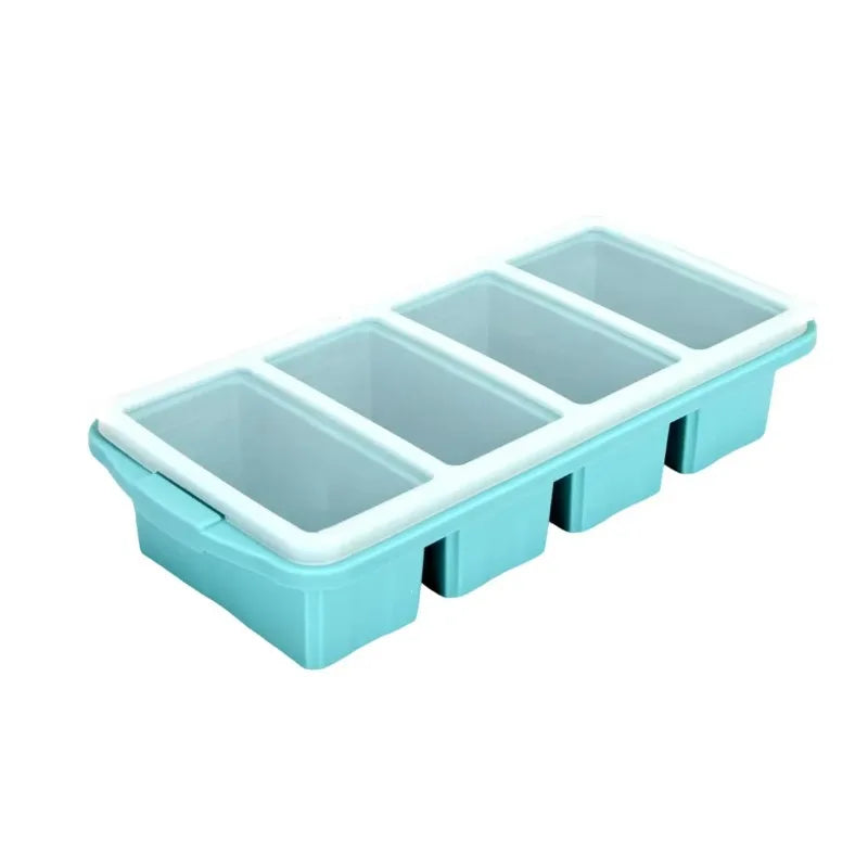 Large Capacity Silicone Freezer Tray | BPA-Free with Lid