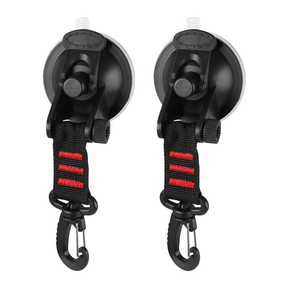 Suction Cups Hook Car Camping Essentials Heavy Duty Tie Down Suction Cup Camper Accessories for Car Awning Boat SUV Tent Traps Peaceful Pleasures Health and Wellness 2 Pcs 1