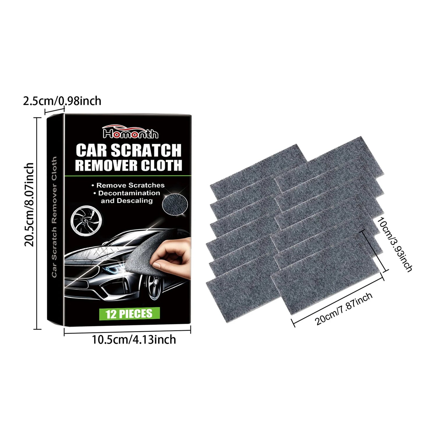 1Pcs/lot Gary Car Scratches Remover Cloth Easy to Use Lightweight Scratch Cleaning Maintenance Suitable for All Kinds of Cars Peaceful Pleasures Health and Wellness