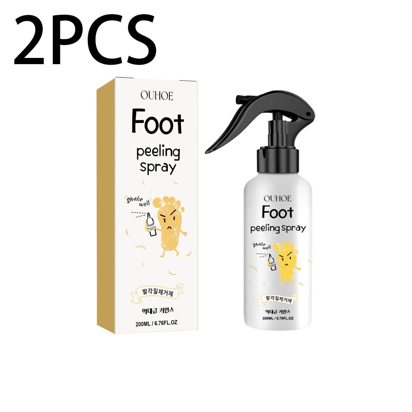Ouhoe Foot Callus Remover Spray | 72H Moisture & Exfoliation