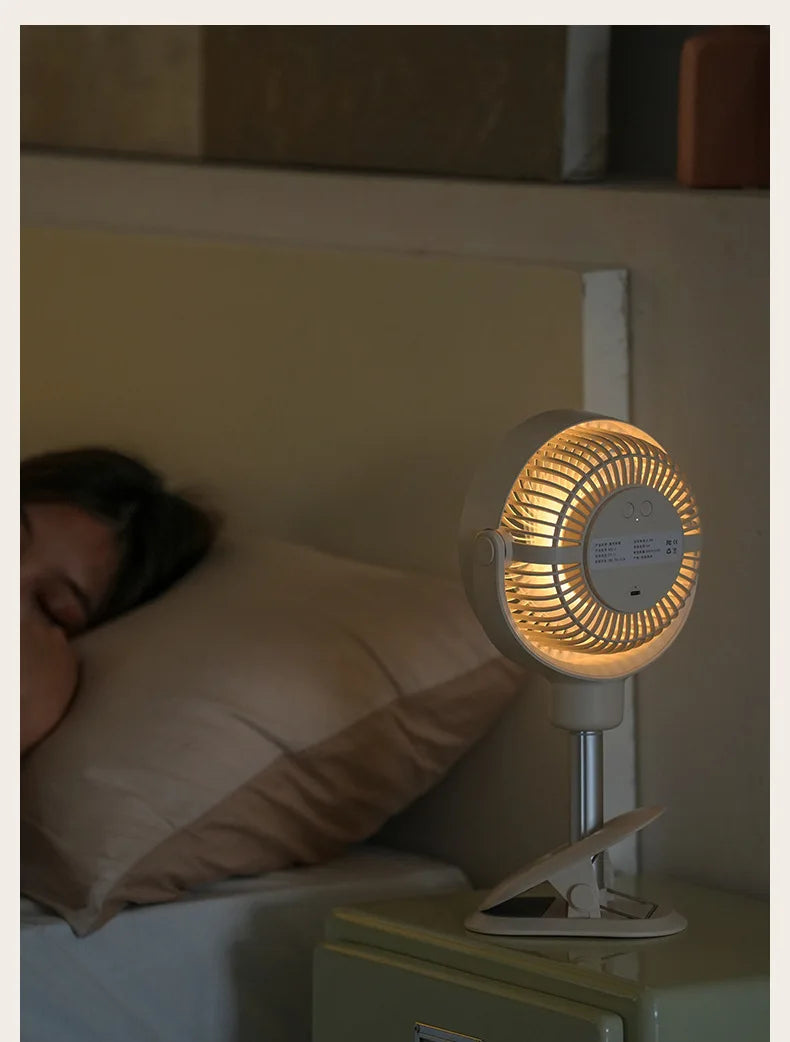 URGGU USB Clip Fan – Portable Telescopic Floor-Standing Desk Fan