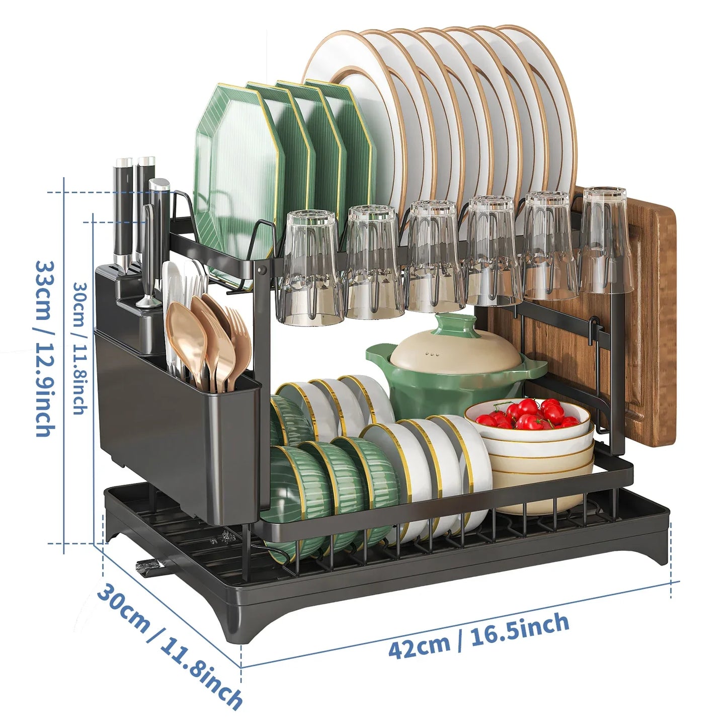Stainless Steel Dish Rack – Hygienic Space-Saving Kitchen Organizer