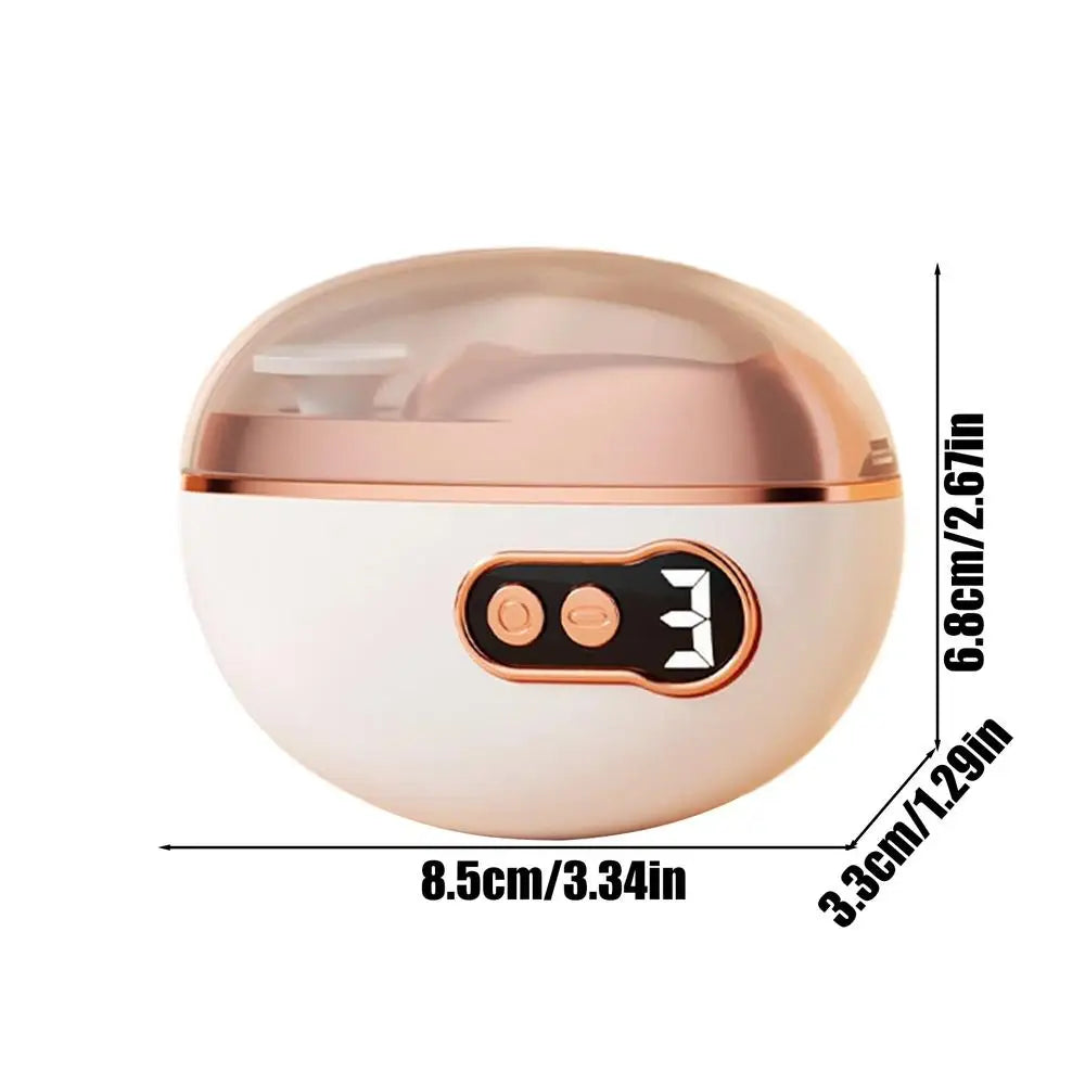 Electric Nail Clipper 3-Speed LED Light & Scraps Storage Trimmer