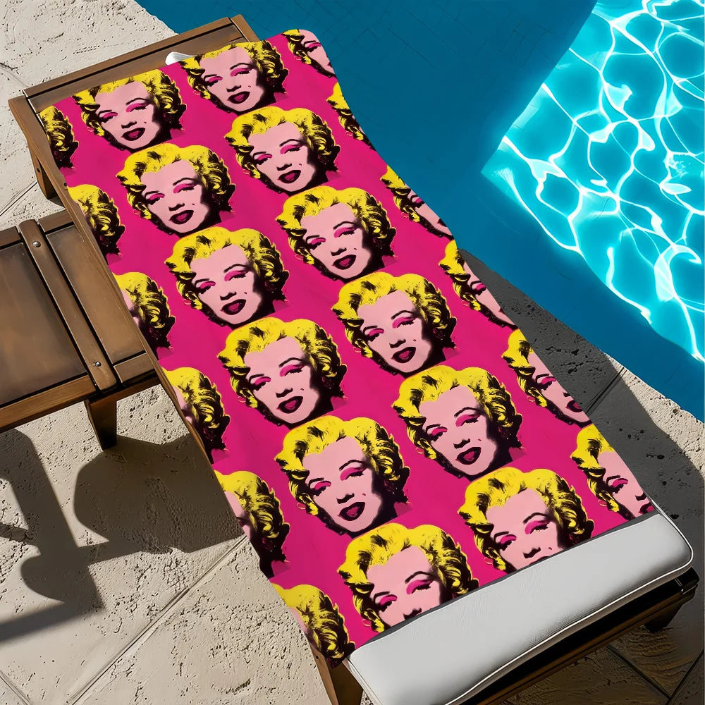 Andy Warhol Art Beach Towel – Quick Dry Soft Pool & Travel