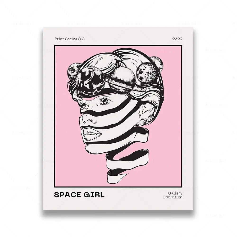 Scandinavian Distorted Reality Canvas Wall Art Print | Unframed