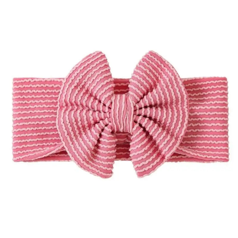 Soft Nylon Baby Bow Headbands – Newborn to Toddler Girls