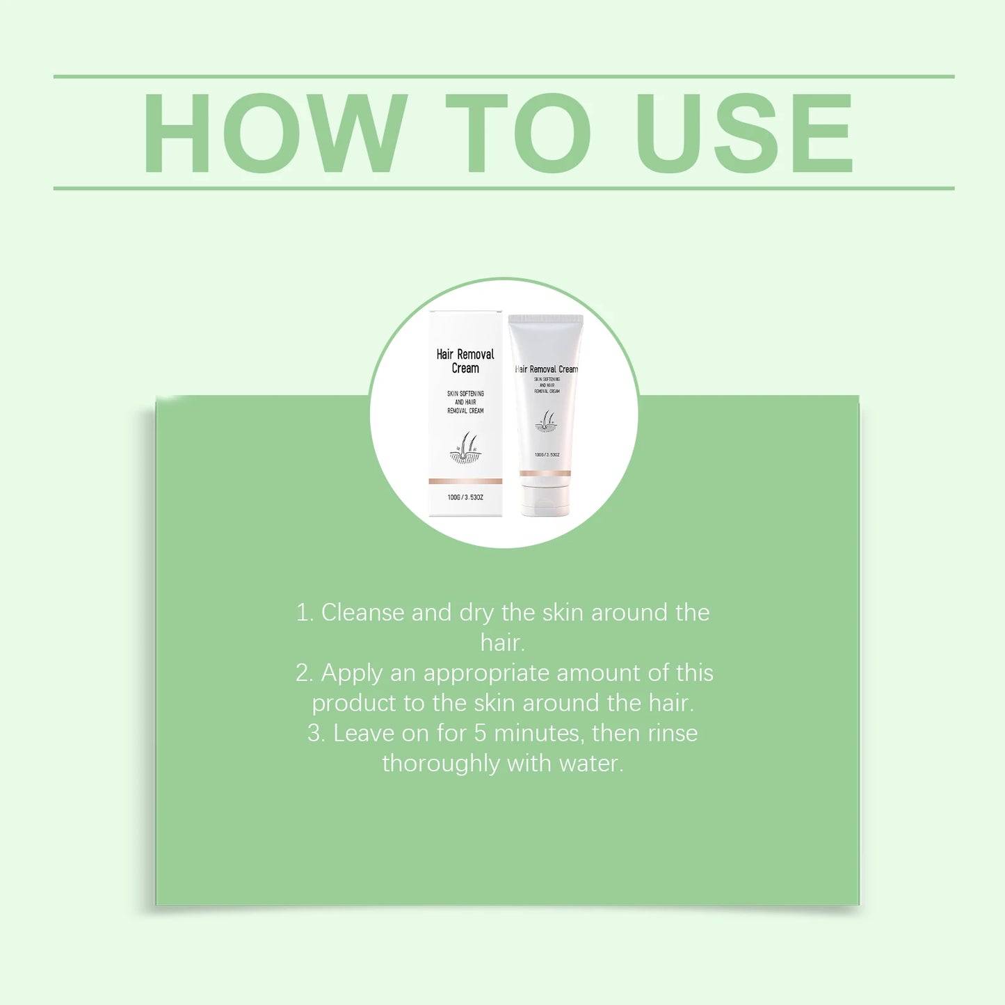 Painless Hair Removal Cream for Sensitive Skin | 100g