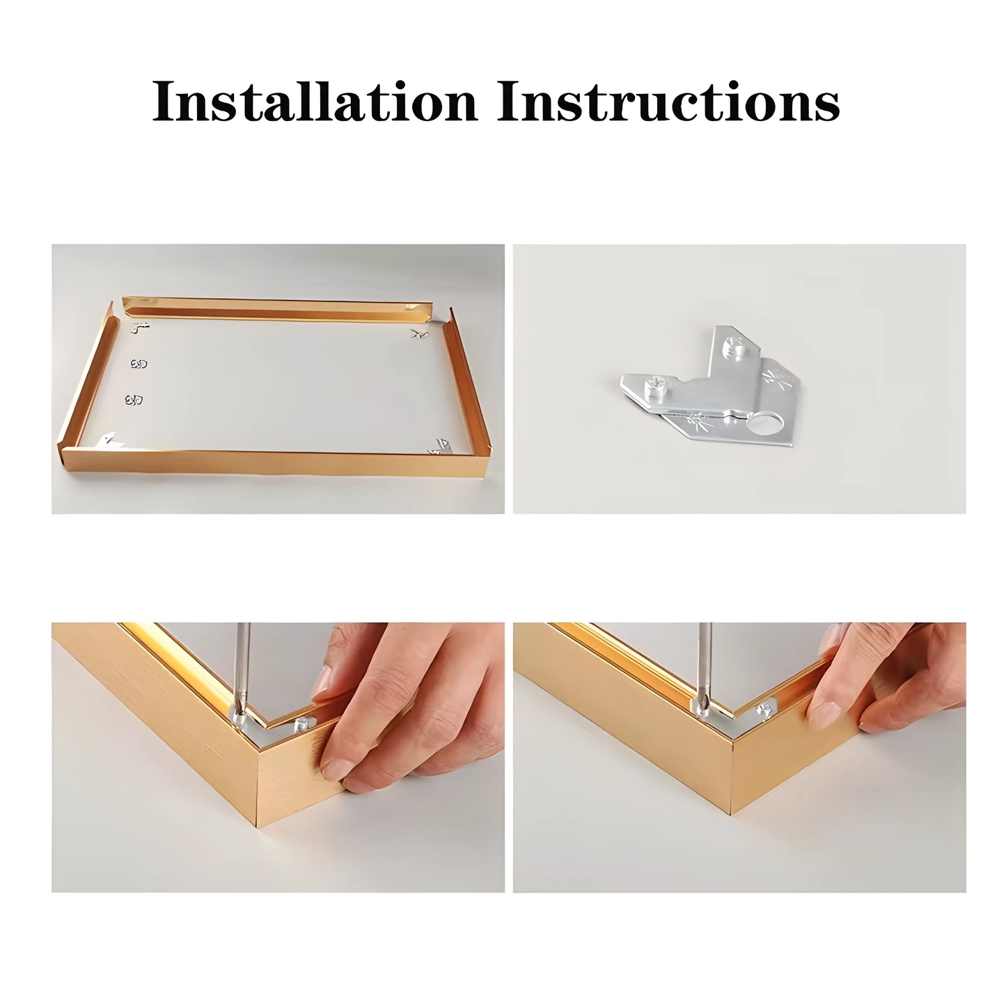 Wall Painting Photo Frames Kit, DIY Large Size, Gold Frame for Wall Art, Canvas Print, New Thickening, 50x70, 70x140, 90x120 Peaceful Pleasures Health and Wellness