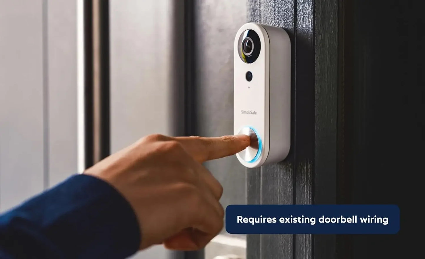 Wired Doorbell Camera, 1080p HD Video, Night Vision, 2-Way Audio, Compatible with Home Security Systems Peaceful Pleasures Health and Wellness
