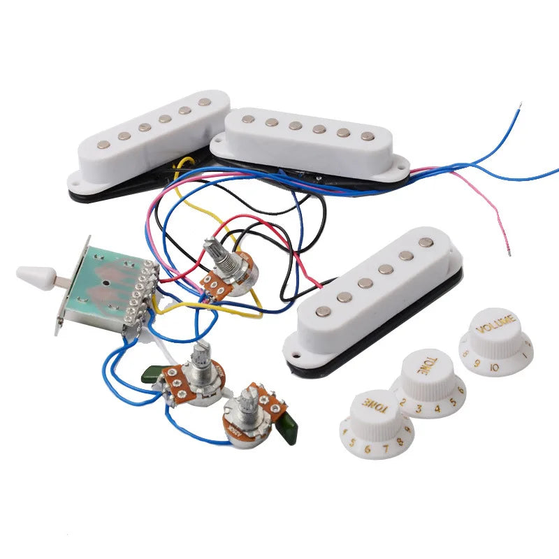 Electric Guitar Pickup Wiring Harness Prewired 5-way Switch 2T1V
