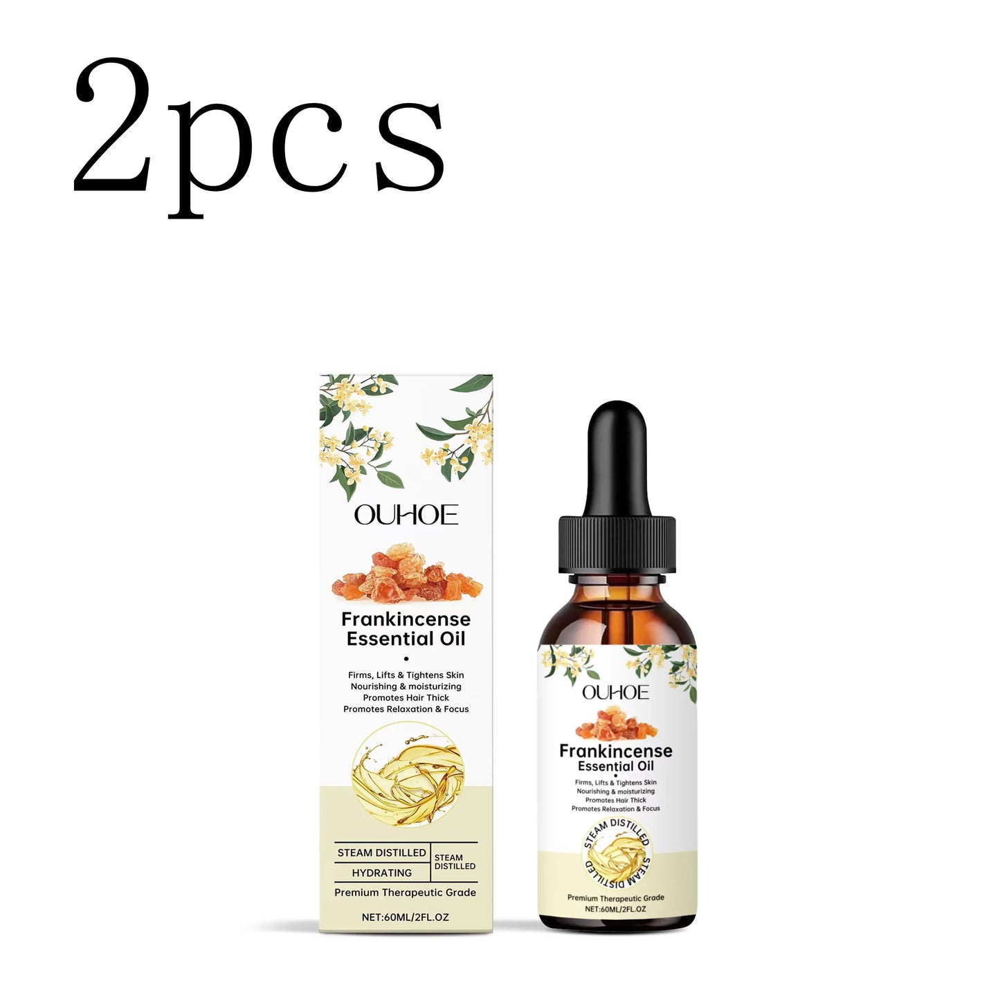 Frankincense Essential Oil for Hair, Skin & Body – 60ml