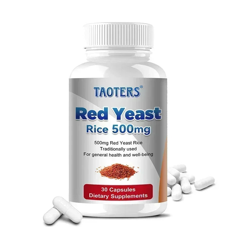 Red Yeast Rice 500mg Capsules | Heart & Cholesterol Support