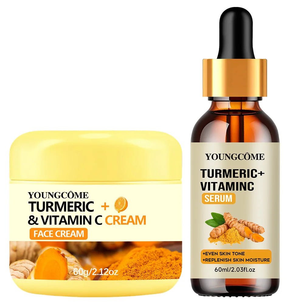 YOUNGCOME Turmeric & Vitamin C Cream Set – Collagen & Retinol